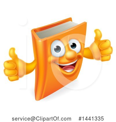 Royalty-Free (RF) Book Mascot Clipart Illustration by AtStockIllustration - Stock Sample #1441335