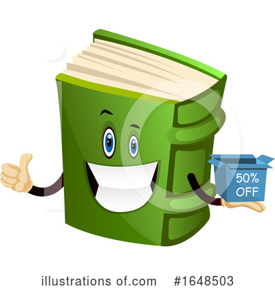 Royalty-Free (RF) Book Mascot Clipart Illustration by Morphart Creations - Stock Sample #1648503