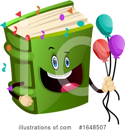 Royalty-Free (RF) Book Mascot Clipart Illustration by Morphart Creations - Stock Sample #1648507