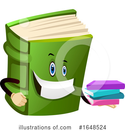 Royalty-Free (RF) Book Mascot Clipart Illustration by Morphart Creations - Stock Sample #1648524