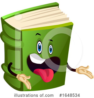 Royalty-Free (RF) Book Mascot Clipart Illustration by Morphart Creations - Stock Sample #1648534