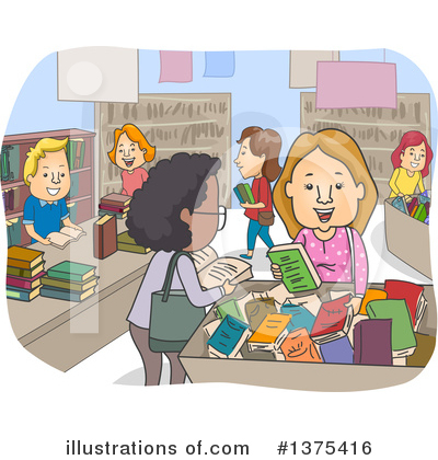 Royalty-Free (RF) Book Store Clipart Illustration by BNP Design Studio - Stock Sample #1375416