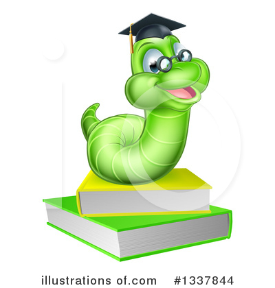 Royalty-Free (RF) Book Worm Clipart Illustration by AtStockIllustration - Stock Sample #1337844