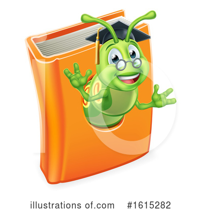 Royalty-Free (RF) Book Worm Clipart Illustration by AtStockIllustration - Stock Sample #1615282