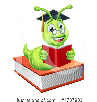 Book Worm Clipart #1787983 by AtStockIllustration