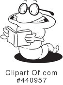Book Worm Clipart #440957 by toonaday