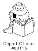 Book Worm Clipart #83115 by Hit Toon