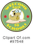 Book Worm Clipart #97548 by Hit Toon