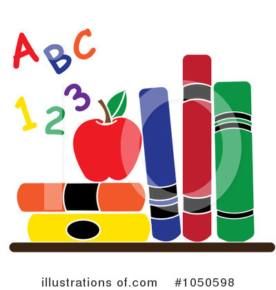 Royalty-Free (RF) Books Clipart Illustration by Pams Clipart - Stock Sample #1050598