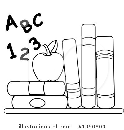 Royalty-Free (RF) Books Clipart Illustration by Pams Clipart - Stock Sample #1050600