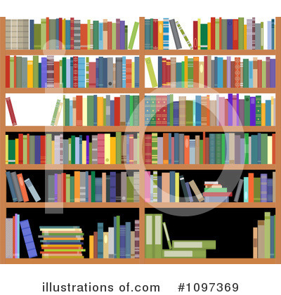 Book Shelf Clipart #1097369 by Vector Tradition SM