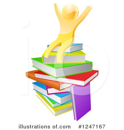 Royalty-Free (RF) Books Clipart Illustration by AtStockIllustration - Stock Sample #1247167