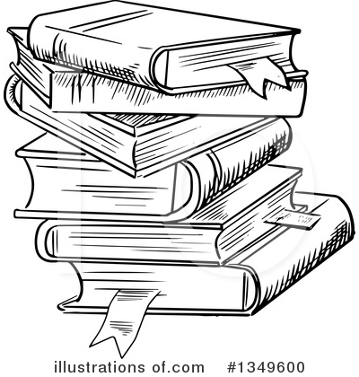 Books Clipart #1349600 by Vector Tradition SM
