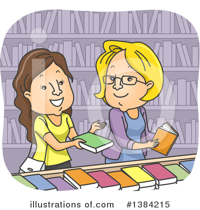 Library Clipart #1384215 by BNP Design Studio