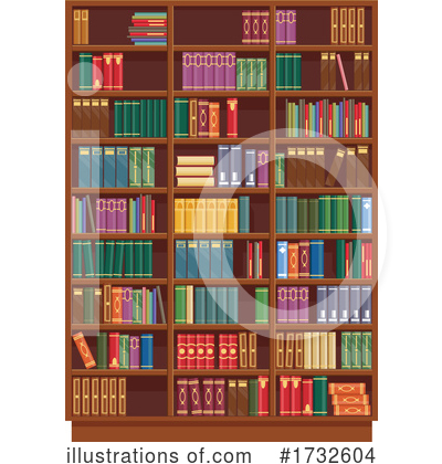 Book Shelf Clipart #1732604 by Vector Tradition SM