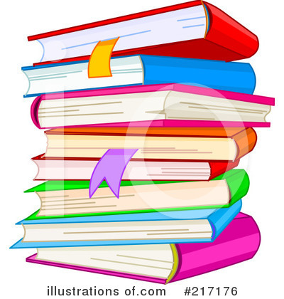 Royalty-Free (RF) Books Clipart Illustration by Pushkin - Stock Sample #217176