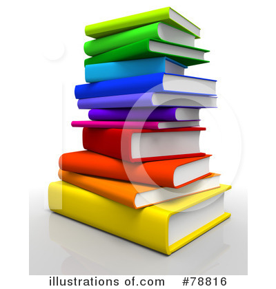 Royalty-Free (RF) Books Clipart Illustration by Tonis Pan - Stock Sample #78816
