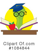 Bookworm Clipart #1084844 by Maria Bell
