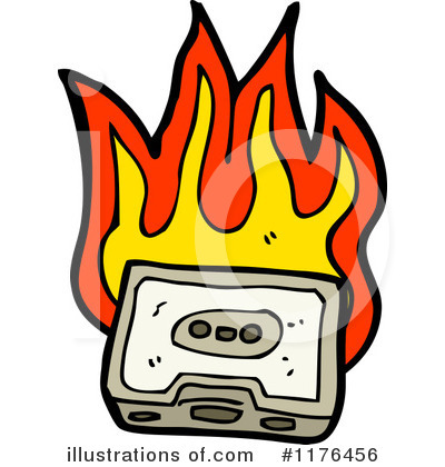 Royalty-Free (RF) Boom Box Clipart Illustration by lineartestpilot - Stock Sample #1176456