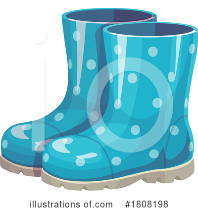 Rubber Boots Clipart #1808198 by Vector Tradition SM