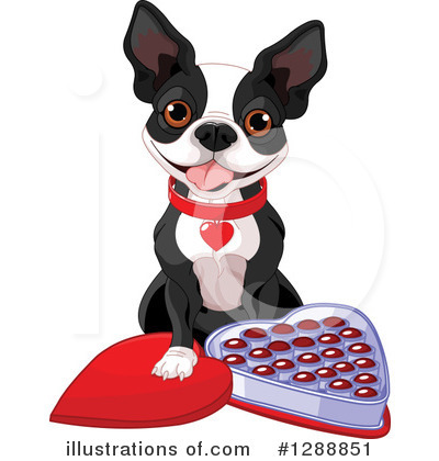 Royalty-Free (RF) Boston Terrier Clipart Illustration by Pushkin - Stock Sample #1288851