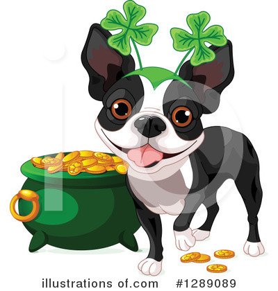 Royalty-Free (RF) Boston Terrier Clipart Illustration by Pushkin - Stock Sample #1289089
