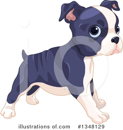 Boston Terrier Clipart #1348129 by Pushkin