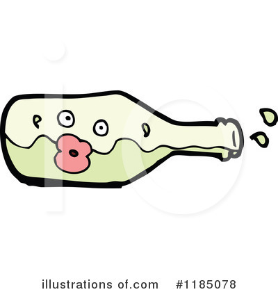 Royalty-Free (RF) Bottle Character Clipart Illustration by lineartestpilot - Stock Sample #1185078