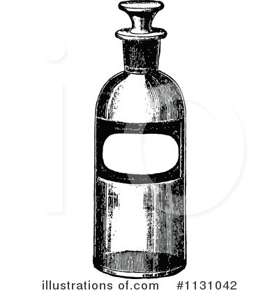 Royalty-Free (RF) Bottle Clipart Illustration by Prawny Vintage - Stock Sample #1131042