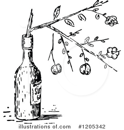 Royalty-Free (RF) Bottle Clipart Illustration by Prawny Vintage - Stock Sample #1205342