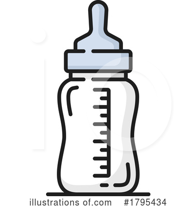 Baby Bottle Clipart #1795434 by Vector Tradition SM