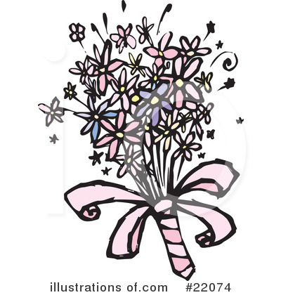 Royalty-Free (RF) Bouquet Clipart Illustration by Steve Klinkel - Stock Sample #22074