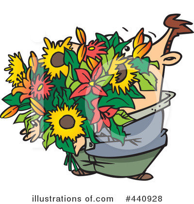 Royalty-Free (RF) Bouquet Clipart Illustration by toonaday - Stock Sample #440928