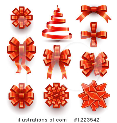 Royalty-Free (RF) Bow Clipart Illustration by vectorace - Stock Sample #1223542
