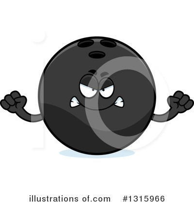 Royalty-Free (RF) Bowling Ball Character Clipart Illustration by Cory Thoman - Stock Sample #1315966