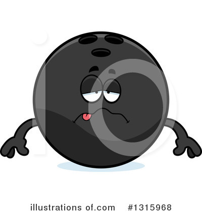 Royalty-Free (RF) Bowling Ball Character Clipart Illustration by Cory Thoman - Stock Sample #1315968