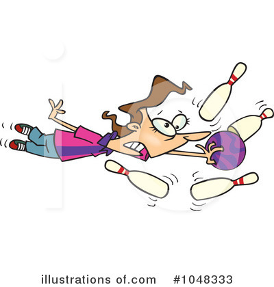 Royalty-Free (RF) Bowling Clipart Illustration by toonaday - Stock Sample #1048333