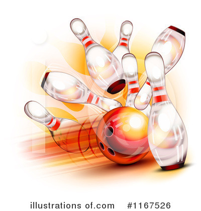 Royalty-Free (RF) Bowling Clipart Illustration by Oligo - Stock Sample #1167526
