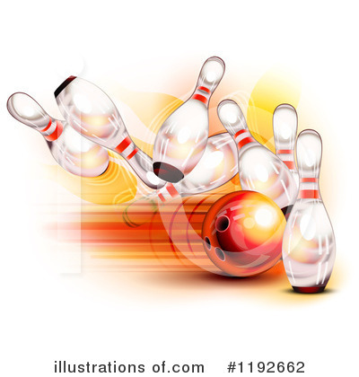 Royalty-Free (RF) Bowling Clipart Illustration by Oligo - Stock Sample #1192662