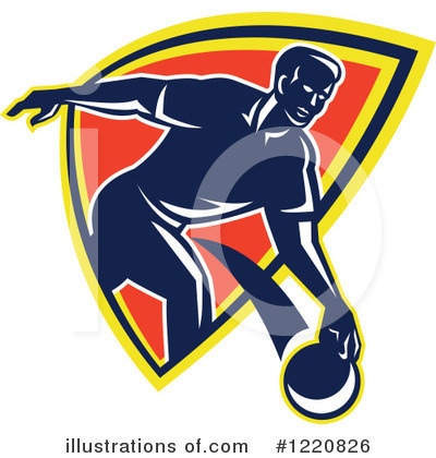 Royalty-Free (RF) Bowling Clipart Illustration by patrimonio - Stock Sample #1220826