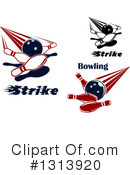 Bowling Clipart #1313920 by Vector Tradition SM