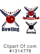 Bowling Clipart #1314778 by Vector Tradition SM