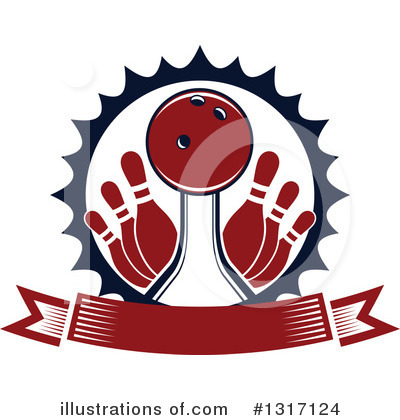 Royalty-Free (RF) Bowling Clipart Illustration by Vector Tradition SM - Stock Sample #1317124
