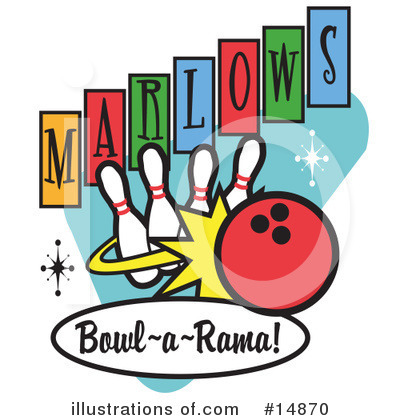 Royalty-Free (RF) Bowling Clipart Illustration by Andy Nortnik - Stock Sample #14870