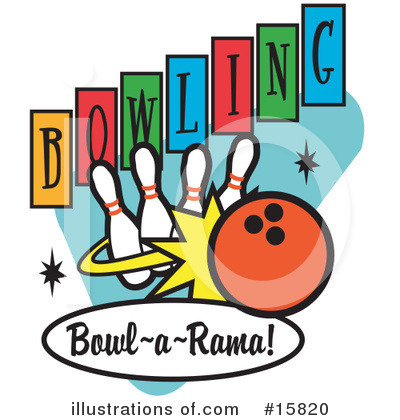 Royalty-Free (RF) Bowling Clipart Illustration by Andy Nortnik - Stock Sample #15820