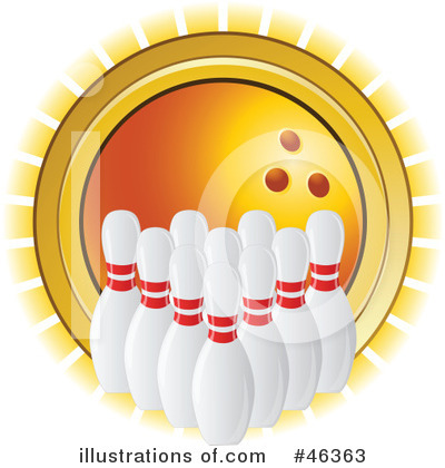 Royalty-Free (RF) Bowling Clipart Illustration by elaineitalia - Stock Sample #46363