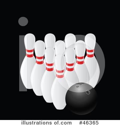 Royalty-Free (RF) Bowling Clipart Illustration by elaineitalia - Stock Sample #46365