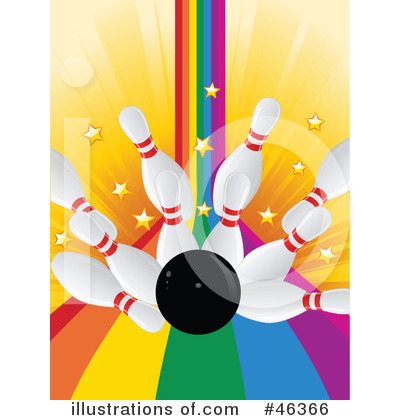 Royalty-Free (RF) Bowling Clipart Illustration by elaineitalia - Stock Sample #46366
