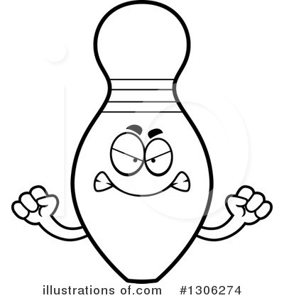 Royalty-Free (RF) Bowling Pin Clipart Illustration by Cory Thoman - Stock Sample #1306274
