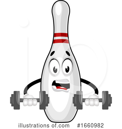 Royalty-Free (RF) Bowling Pin Clipart Illustration by Morphart Creations - Stock Sample #1660982
